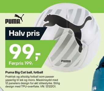 XXL Sport Puma big cat ball, fotball tilbud