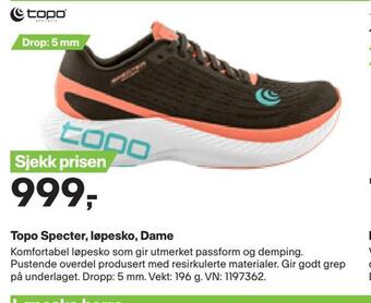 XXL Sport Topo specter, løpesko, dame tilbud
