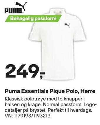 XXL Sport Puma essentials pique polo, herre tilbud