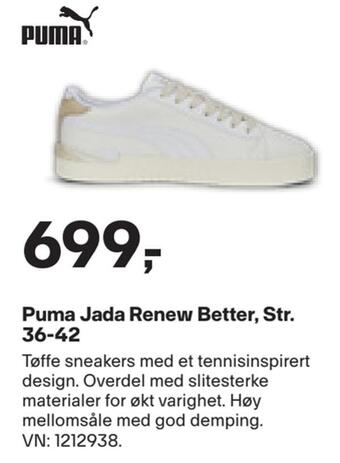 XXL Sport Puma jada renew better, str. 36-42 tilbud