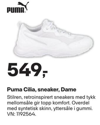 XXL Sport Puma cilia, sneaker, dame tilbud