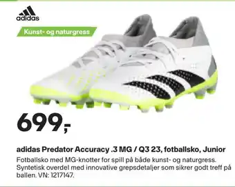 XXL Sport Adidas predator accuracy .3 mg / q3 23, fotballsko, junior tilbud