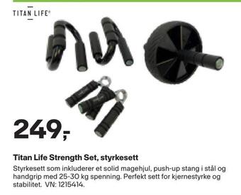XXL Sport Titan life strength set, styrkesett tilbud