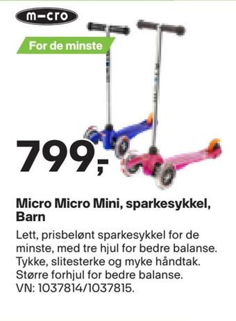XXL Sport Micro micro mini, sparkesykkel, barn tilbud