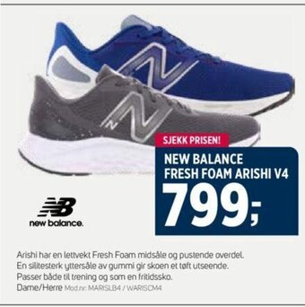 Sport 1 NEW BALANCE FRESH FOAM ARISHI V4 tilbud