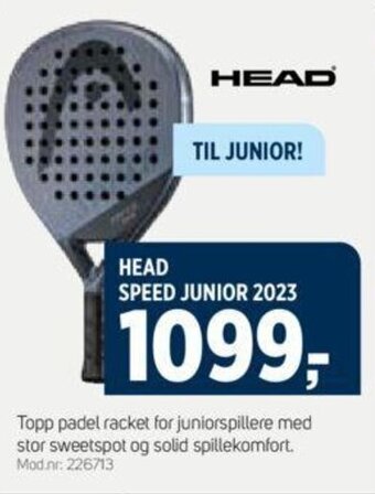 Sport 1 HEAD SPEED JUNIOR 2023 tilbud