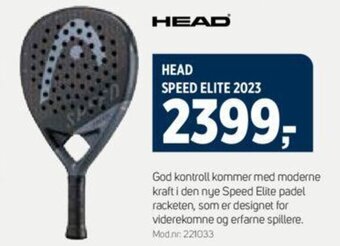 Sport 1 HEAD SPEED ELITE 2023 tilbud