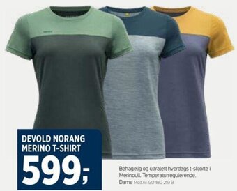 Sport 1 DEVOLD NORANG MERINO T-SHIRT tilbud