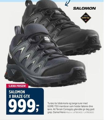 Sport 1 SALOMON X BRAZE GTX tilbud