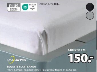 JYSK BOLETTE FLATT LAKEN tilbud