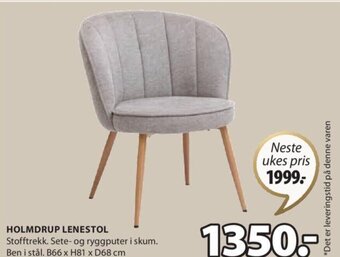 JYSK HOLMDRUP LENESTOL tilbud