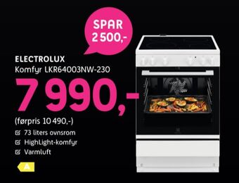 Electrolux komfyr