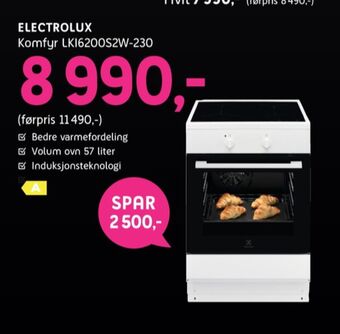 ELON Electrolux komfyr tilbud