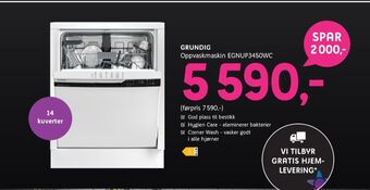 ELON Grundig oppvaskmaskin tilbud