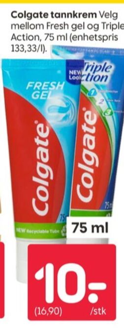Rusta Colgate tannkrem tilbud