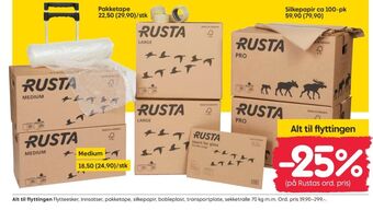 Rusta flyttekasse
