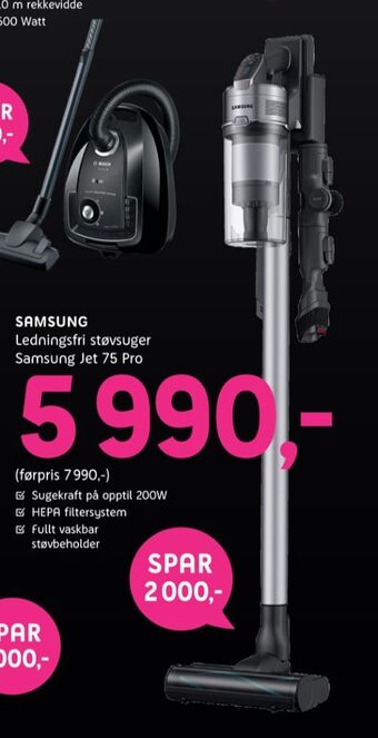 ELON Samsung støvsuger tilbud