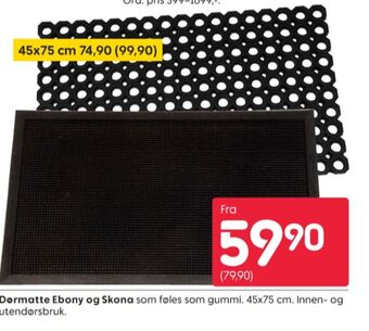 Rusta Ukjent dørmatte tilbud