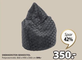 JYSK SNEKKERSTEN SEKKESTOL tilbud