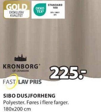 JYSK SIBO DUSJFORHENG tilbud