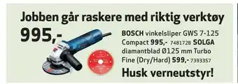 Bosch vinkelsliper
