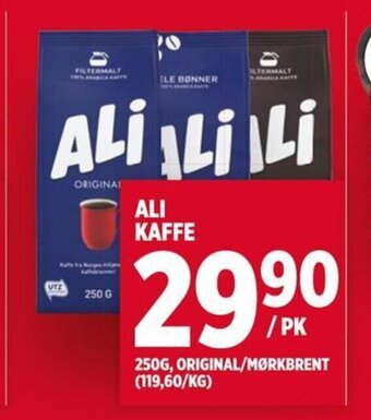 Meny ALI KAFFE tilbud