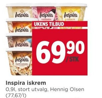 Meny Inspira iskrem tilbud