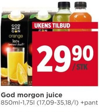 Meny God morgon juice tilbud