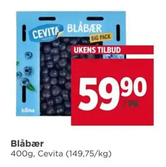 Meny Blåbær tilbud