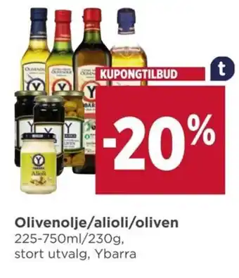 Meny Olivenolje/alioli/oliven 225-750ml/230g tilbud