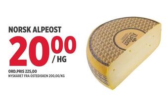 Jacobs Norsk alpeost tilbud