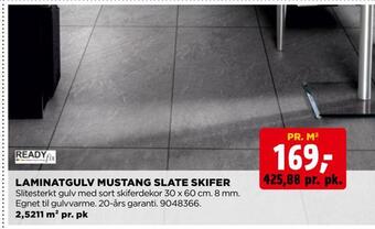 jem & fix Laminatgulv mustang slate skifer tilbud