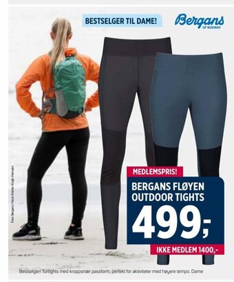 Sport 1 BERGANS FLØYEN OUTDOOR TIGHTS tilbud