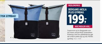 Sport 1 BERGANS AKSLA PLUS GYMBAG tilbud
