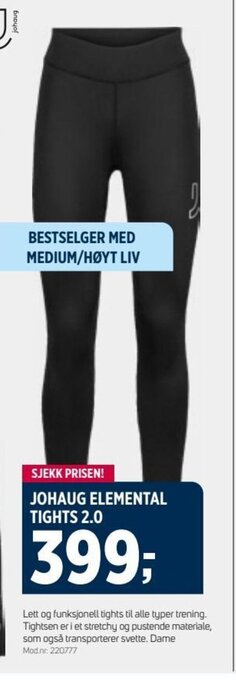 Sport 1 JOHAUG ELEMENTAL TIGHTS 2.0 tilbud