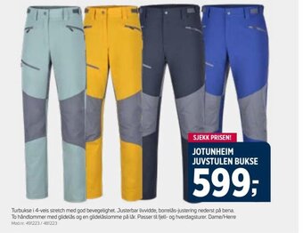 Sport 1 JOTUNHEIM JUVSTULEN BUKSE tilbud