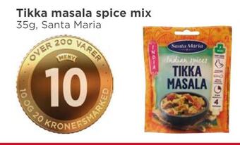 Meny Tikka masala spice mix tilbud