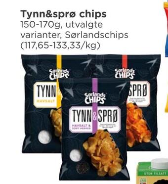 Meny Tynn&sprø chips tilbud