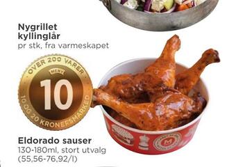 Meny Nygrillet kyllinglår tilbud