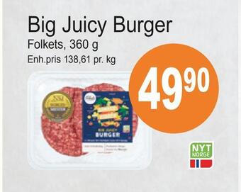 Joker Big juicy burger tilbud