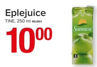 Spar Eplejuice tilbud