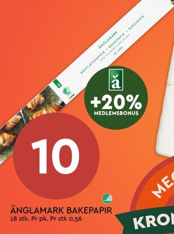Coop Mega Änglamark bakepapir tilbud