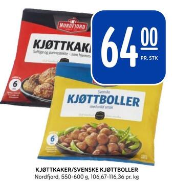 Rema 1000 Kjøttkaker/svenske kjøttboller tilbud