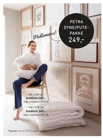 Petra dyne/putepakke