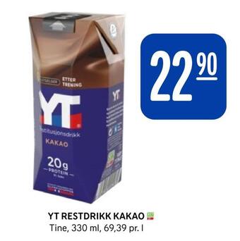 Rema 1000 Yt restdrikk kakao tilbud