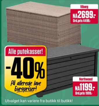 Europris Ukjent putekasse tilbud