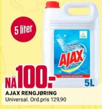 Europris Ajax rengjøringsmiddel tilbud