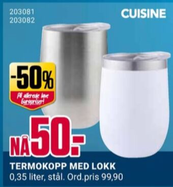 Europris Cuisine termokopp tilbud