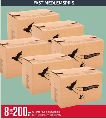 Europris Ukjent flyttekasse tilbud