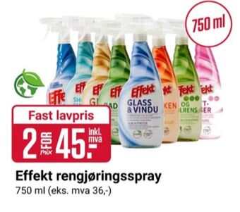 Europris Effekt rengjøringsmiddel tilbud